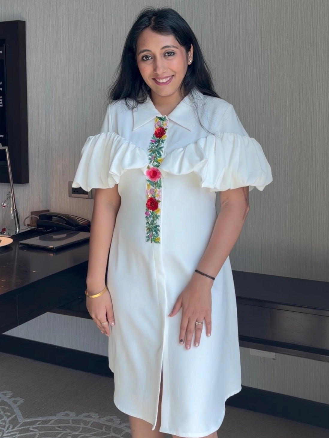 The Cloud Ruffle Midi