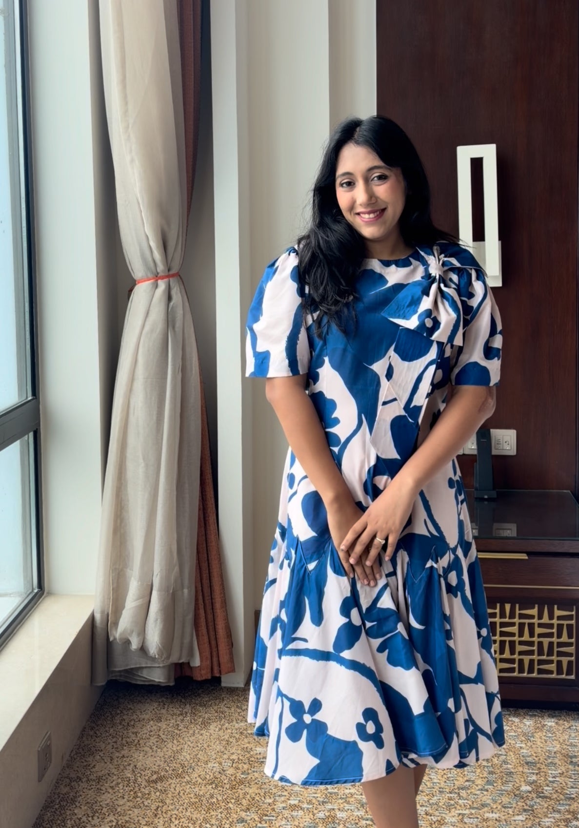 The Electric Flora Midi dress