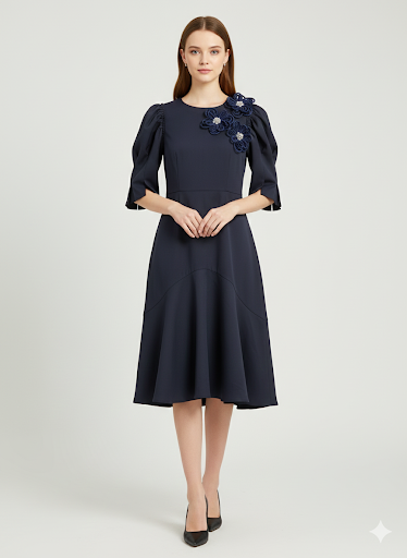 Sapphire rose dress