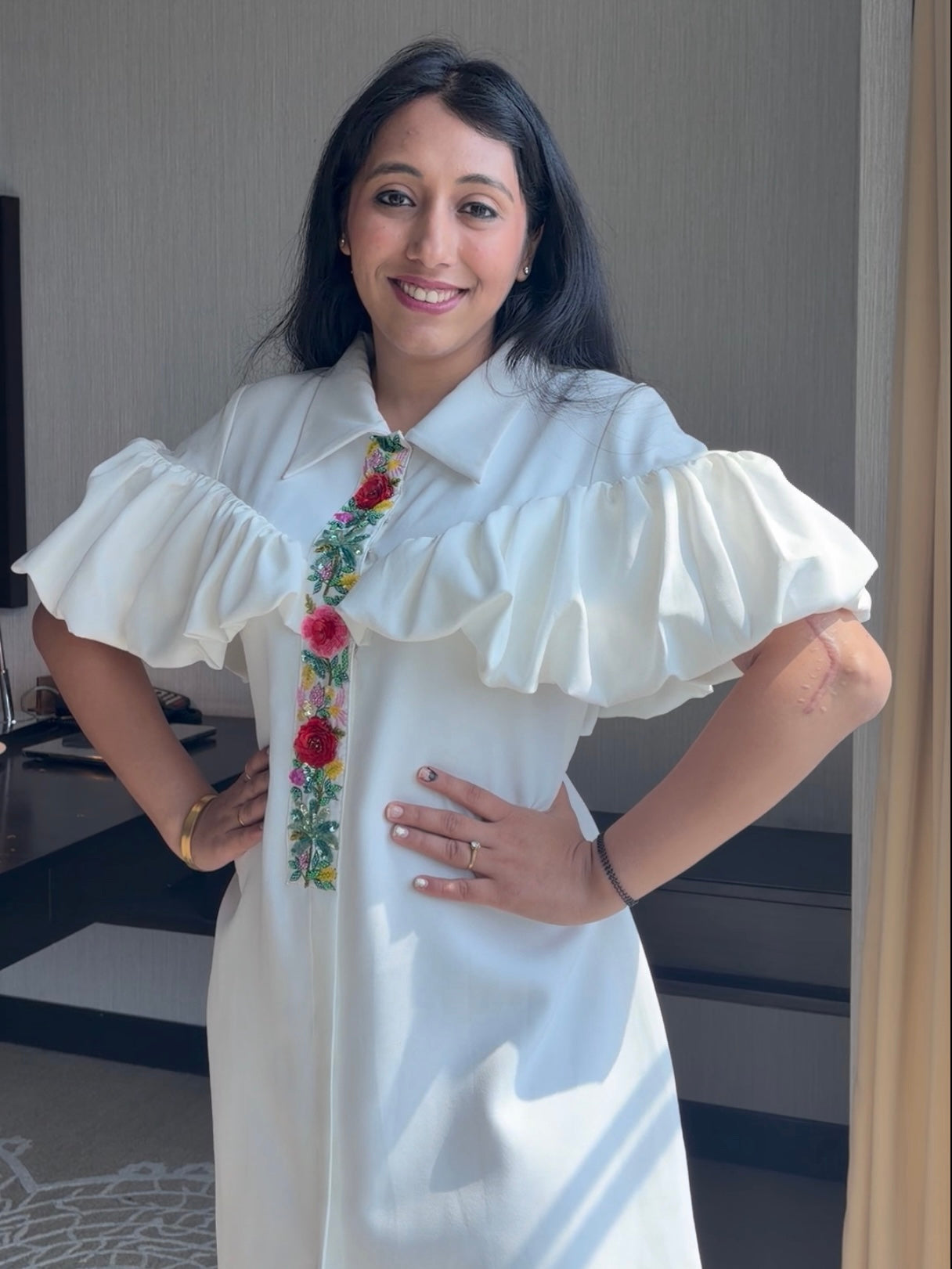 The Cloud Ruffle Midi