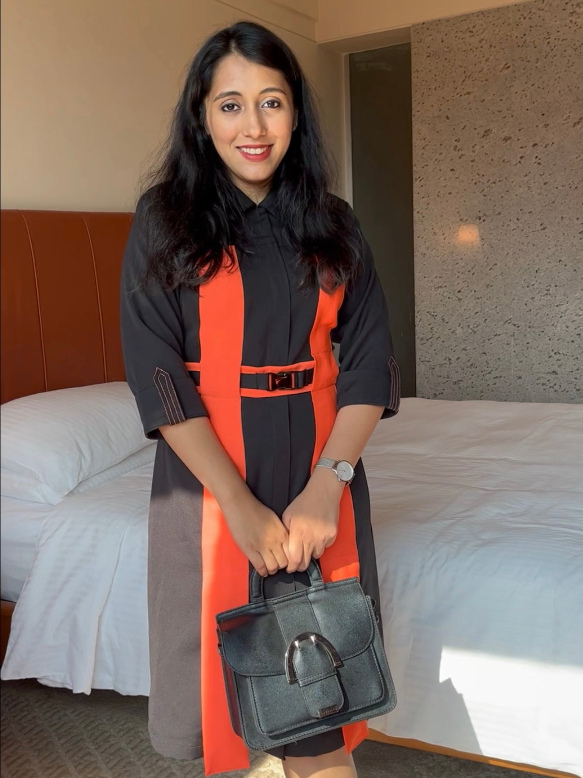 Tangerine Trim Dress