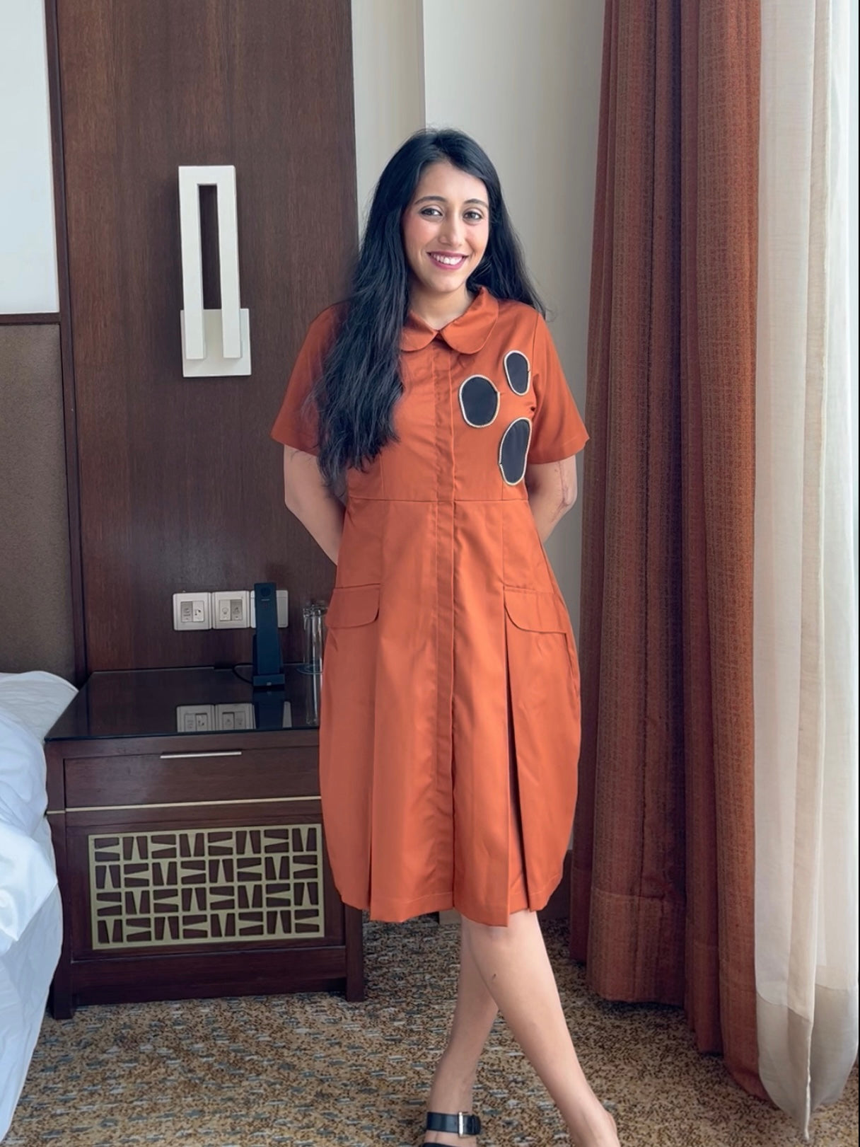 Cinnamon Orbit Dress