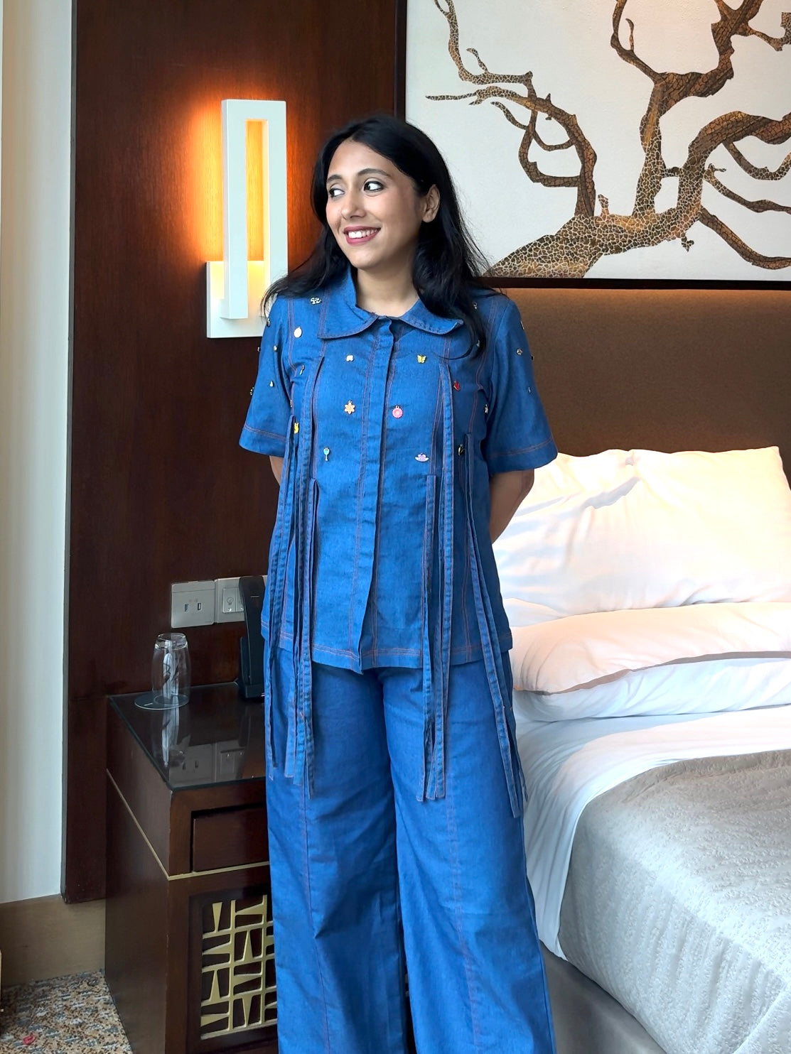 Cosmic Charm Denim Co-ord