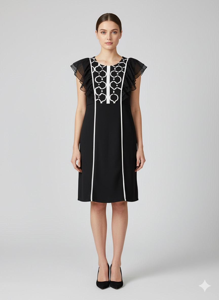 The Parisian Scroll Dress