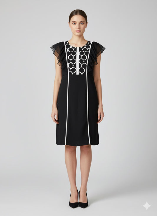 The Parisian Scroll Dress